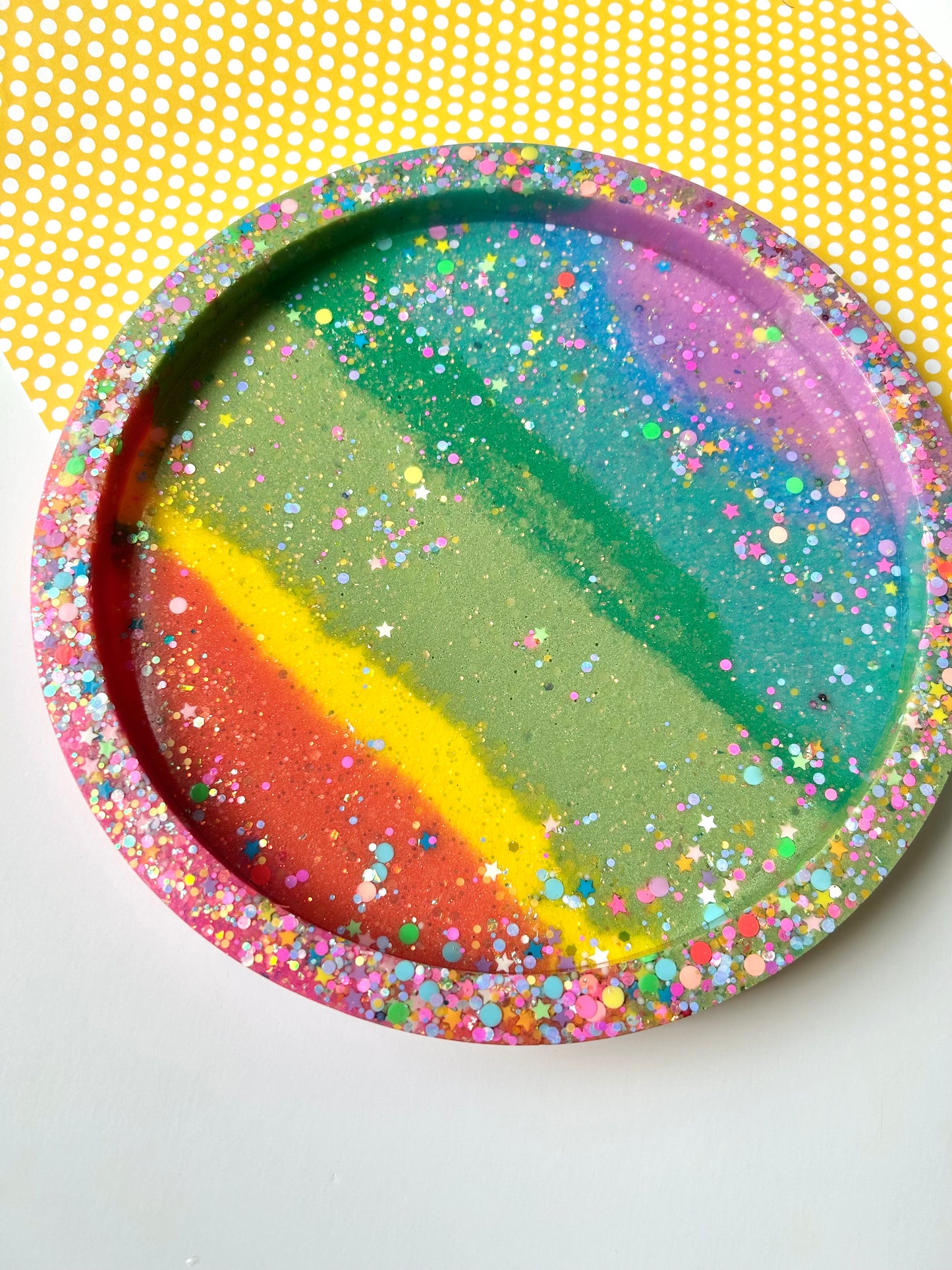IMPERFECT Large Rainbow Tray 2