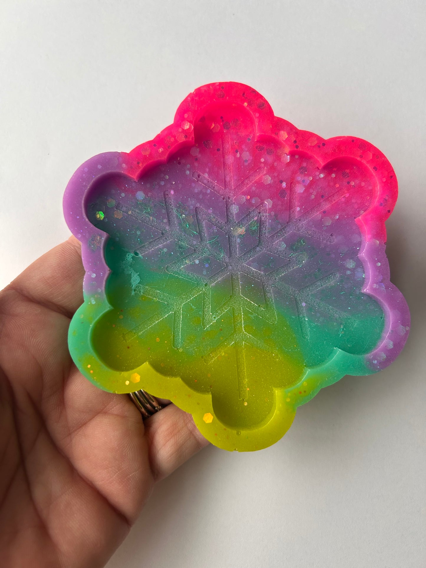 Rainbow Snowflake Tray