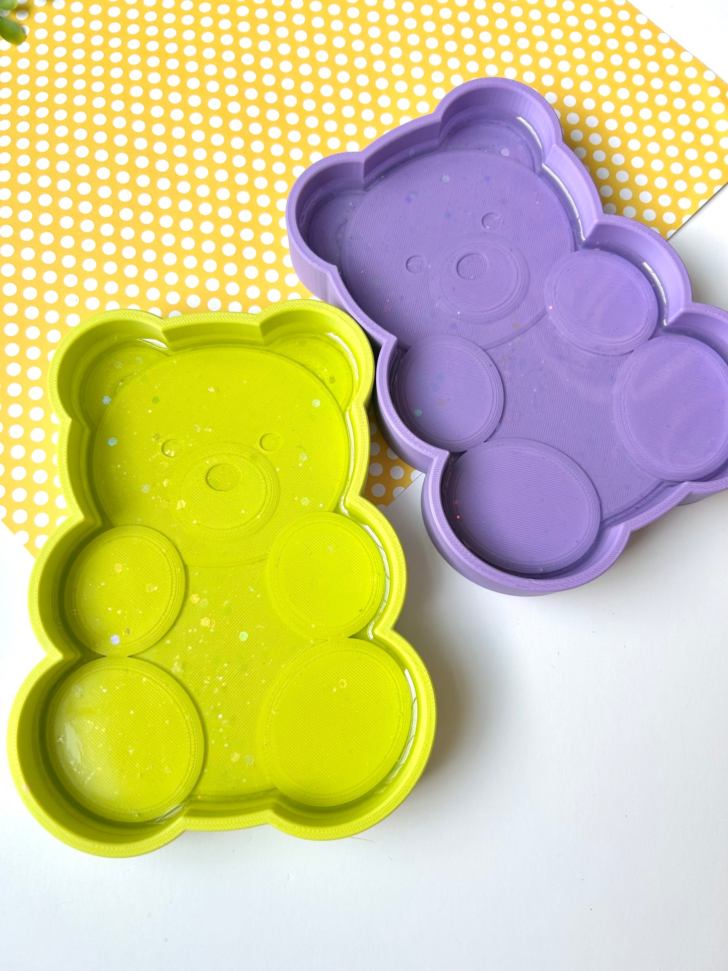 EXTRA Beary Cute Tray- Resin Top