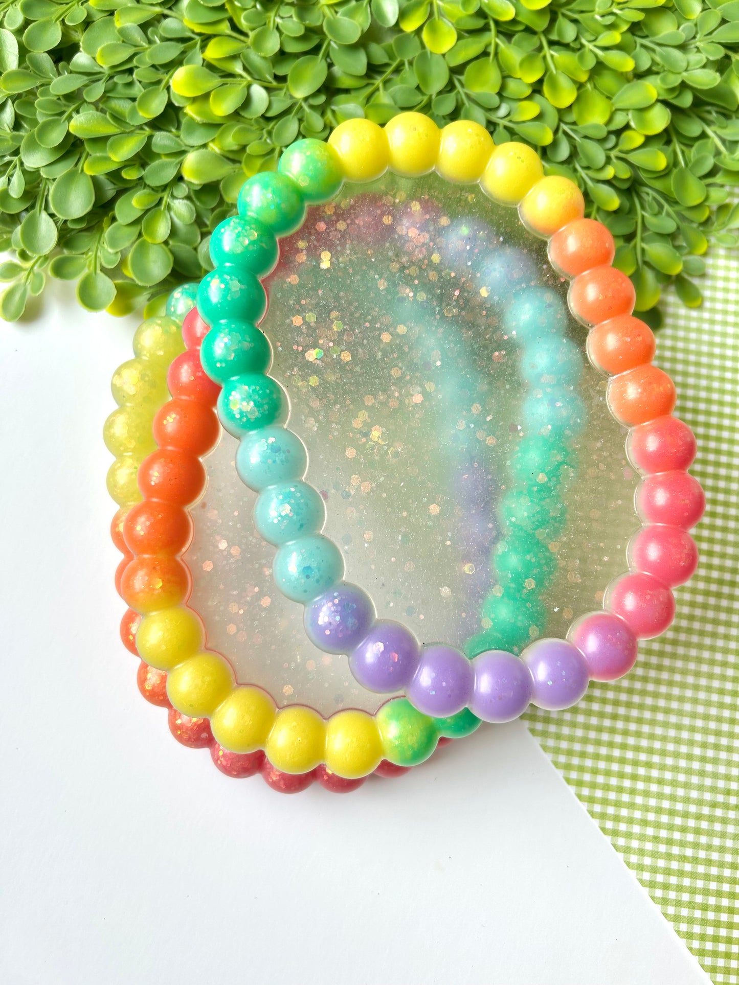 IMPERFECT Rainbow Oval Dish