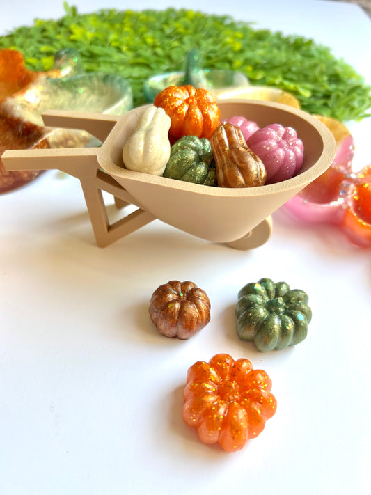 3D Resin Pumpkins Set of 8