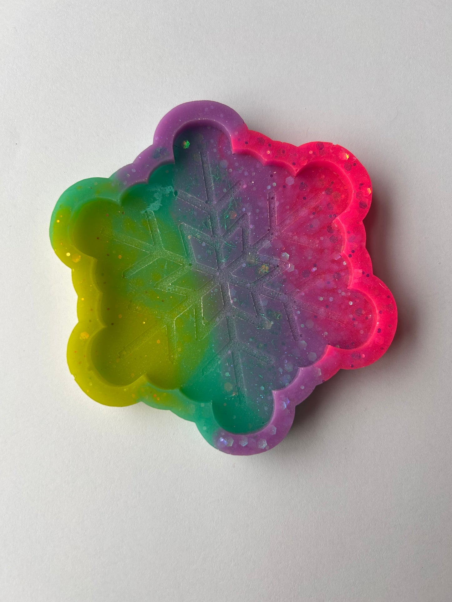 Rainbow Snowflake Tray