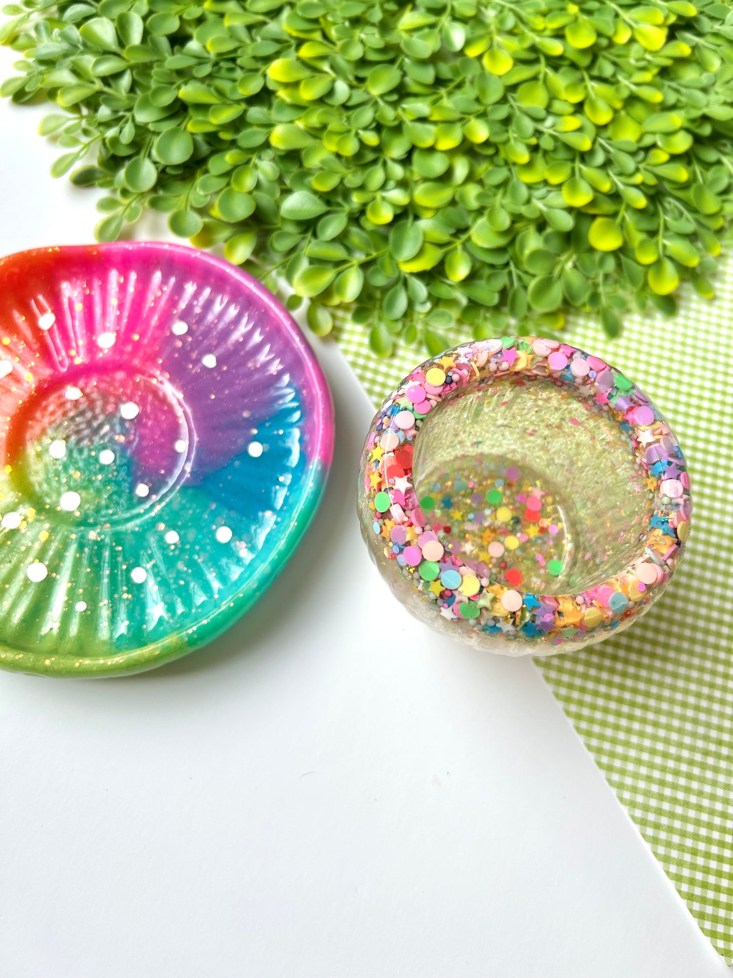 OOAK Rainbow Mushie Jar