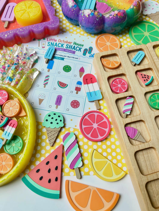 Pool Snacks Loose Parts