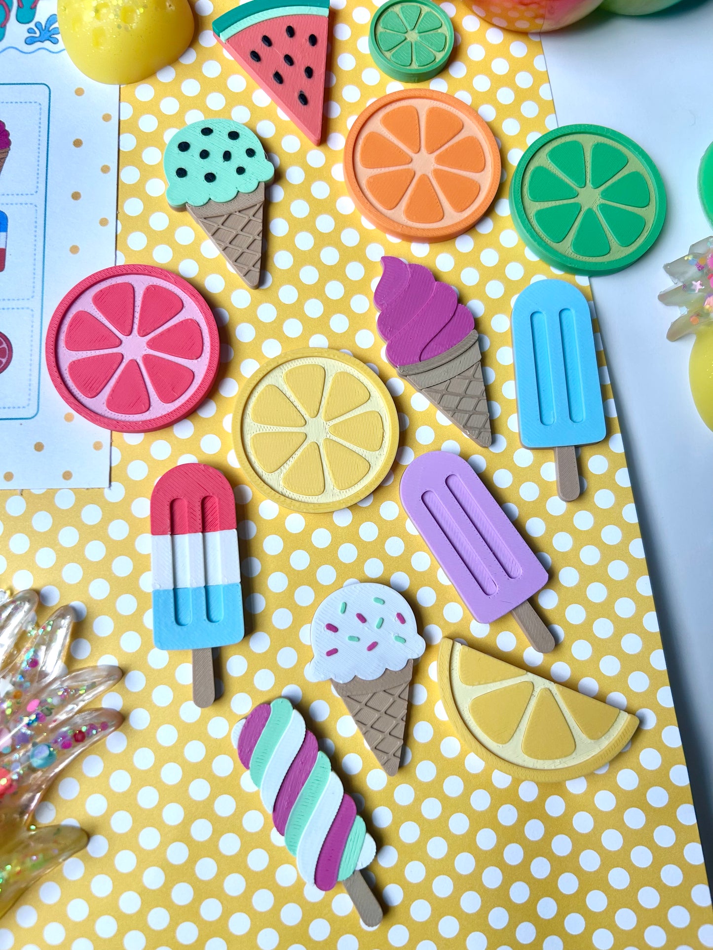 Pool Snacks Loose Parts