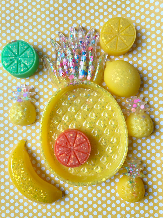 Pineapple Tray & Fruit Set