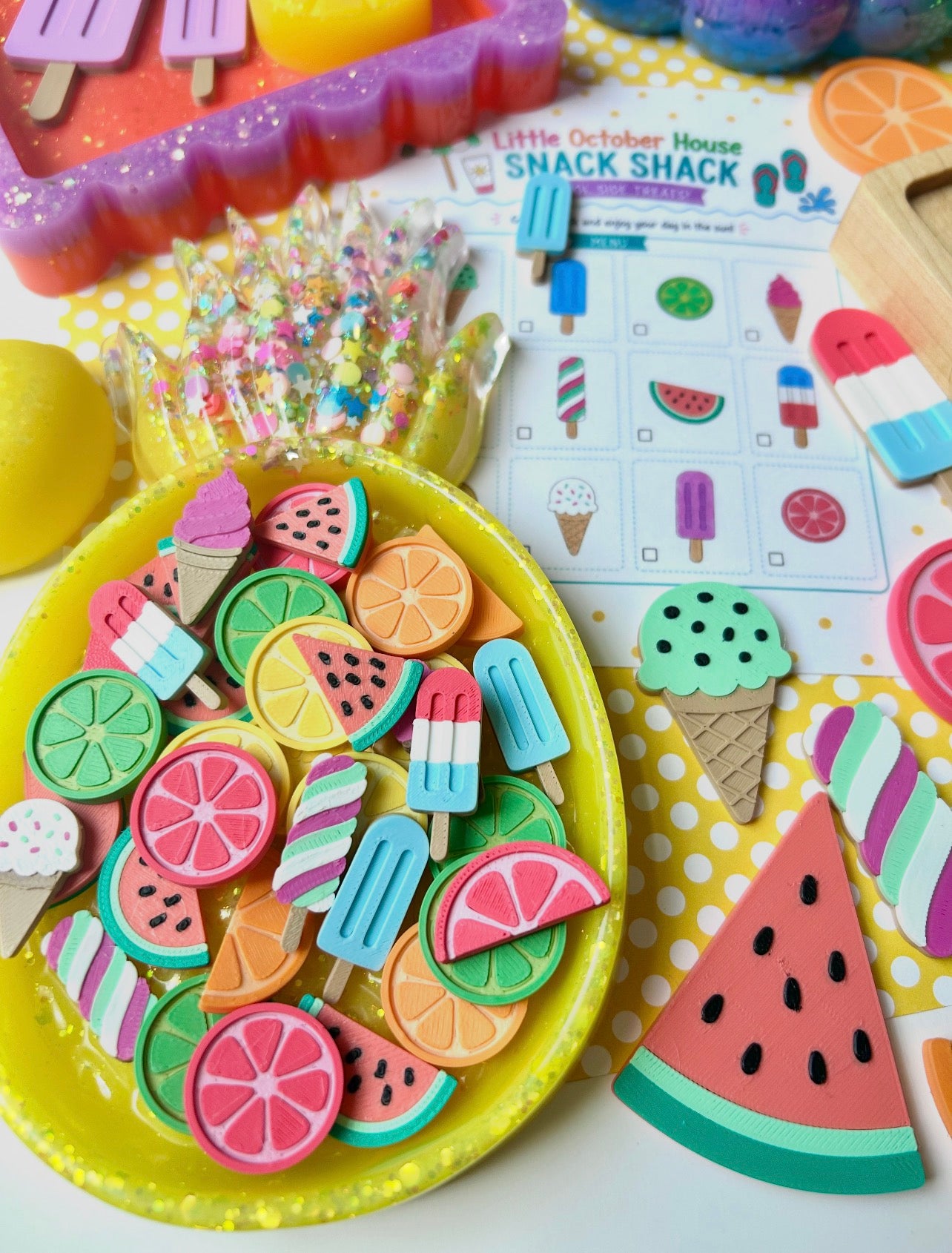 Pool Snacks Loose Parts